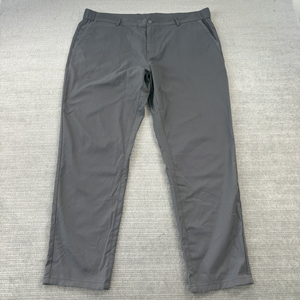 Jack Archer Jetsetter Straight Fit Pants Mens 38x28 Gray Charcoal Polyester Tech